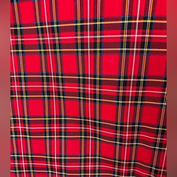 J.CREW Tartan Cotton Sateen Pencil Skirt Red Plaid Straight Green Yellow Plus - Picture 5 of 15